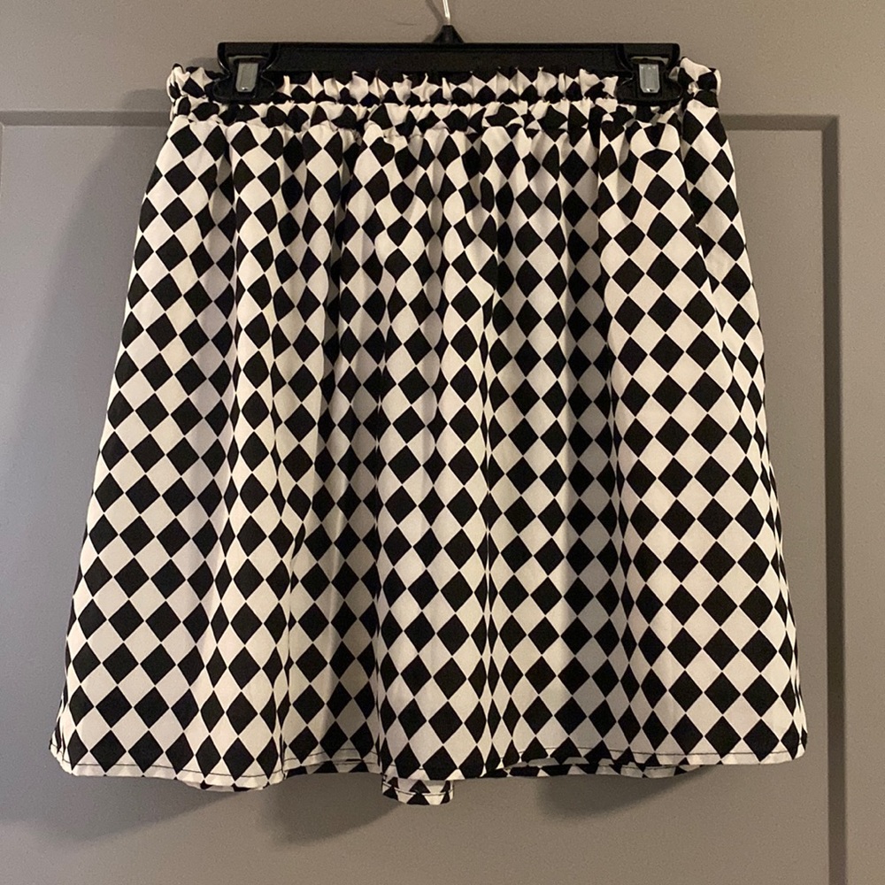 Black and white skirt